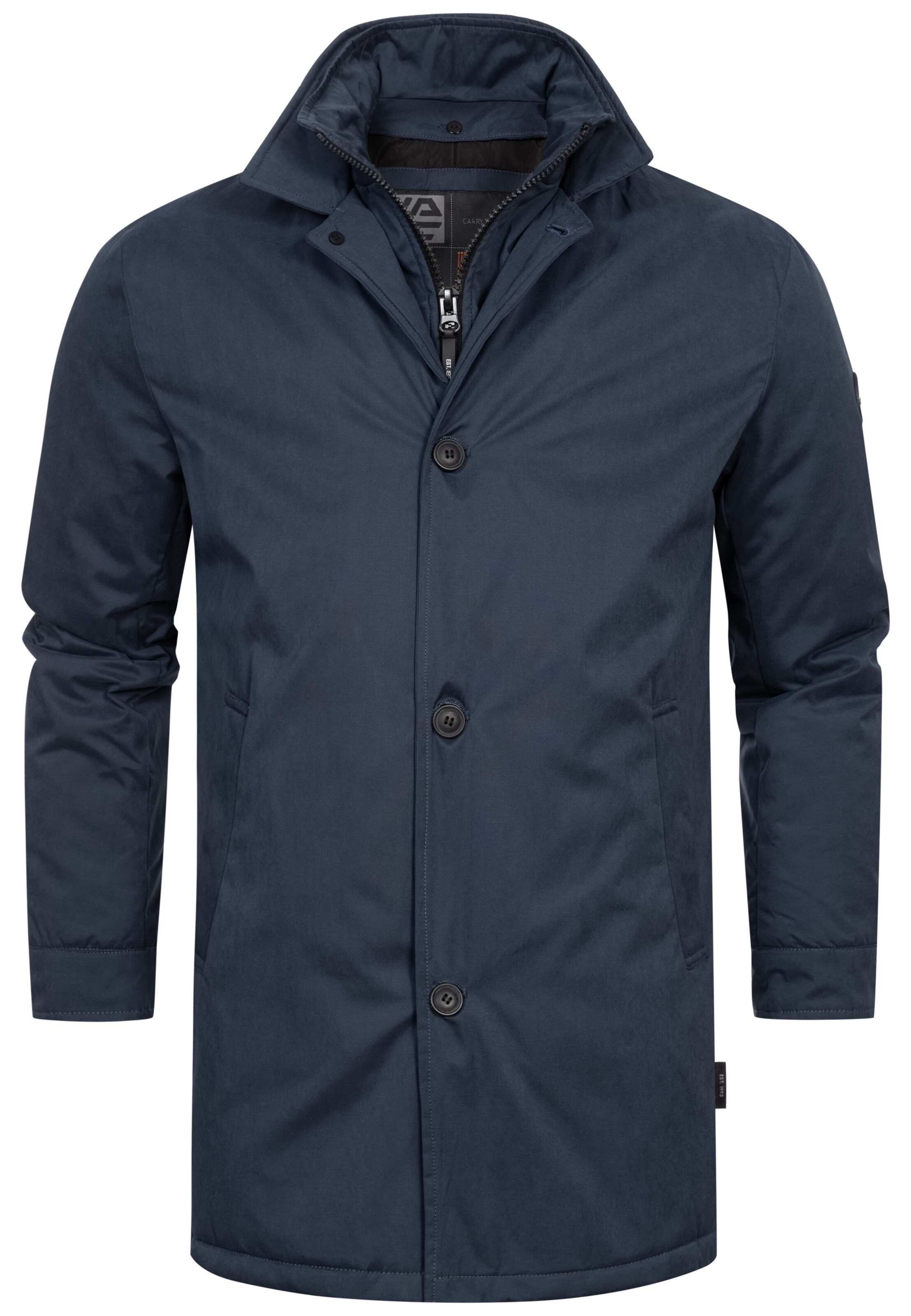 INDICODE JEANS Jacke  ' Oklaho ' in Blau: Vorderseite