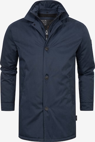 INDICODE JEANS Winter jacket ' Oklaho ' in Blue: front