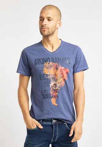 BRUNO BANANI Shirt 'Davis' in Blue: front