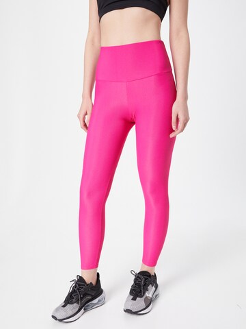 Onzie Skinny Sportovní kalhoty – pink: přední strana