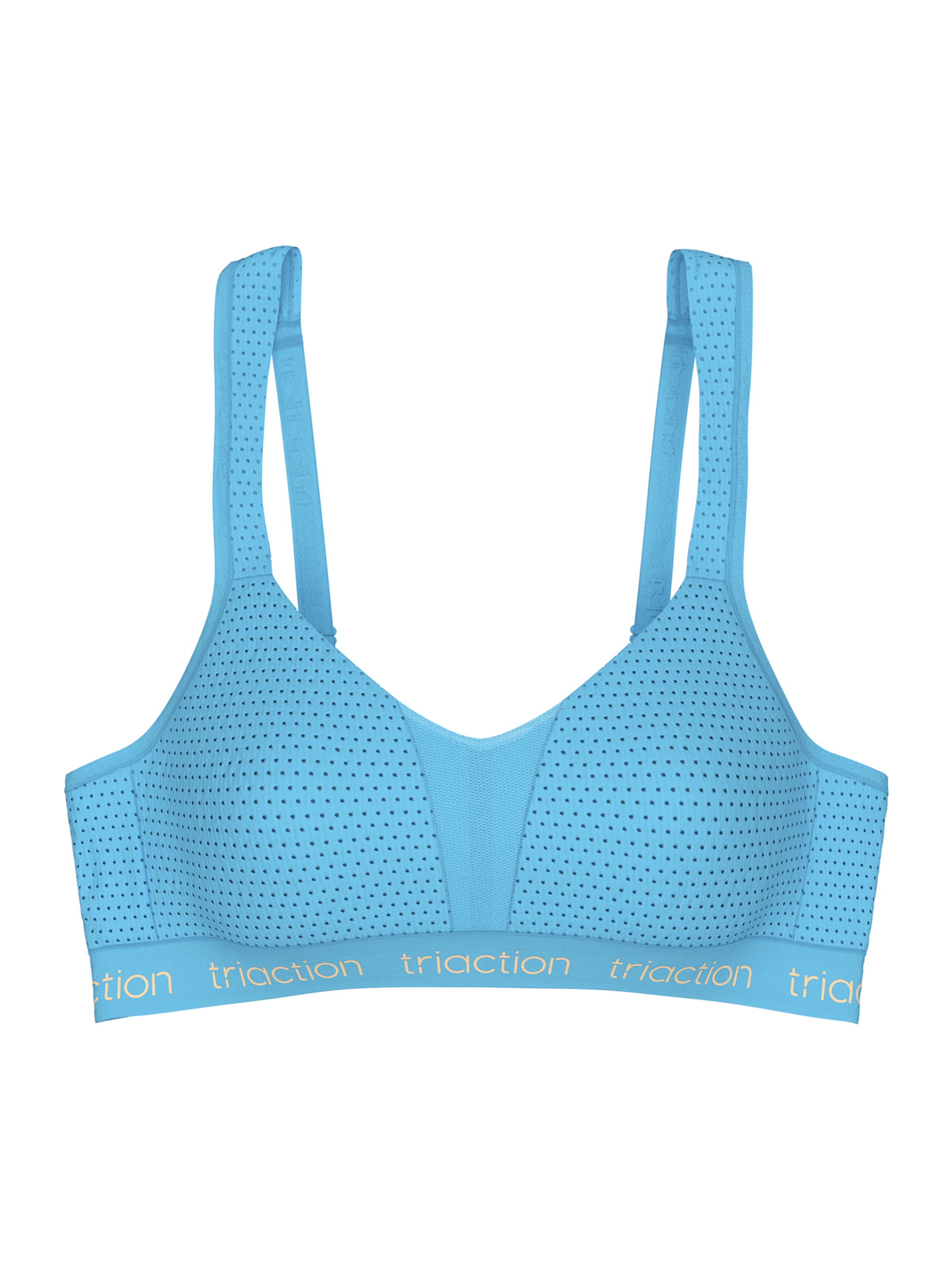 TRIUMPH Bustier Sport bh ' Triaction Energy Lite ' in Blauw: voorkant