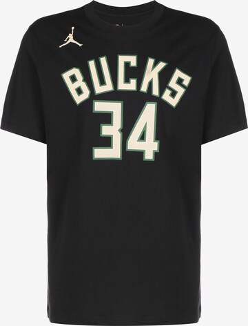 T-Shirt fonctionnel 'Milwaukee Bucks Giannis Antetokounmpo' NIKE en noir : devant