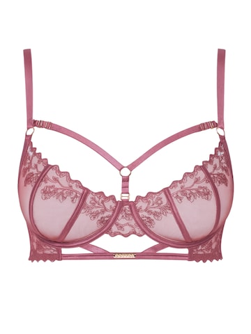 DOUVOS CONTOUR Balconette BH 'BESTICKTER BH' i pink
