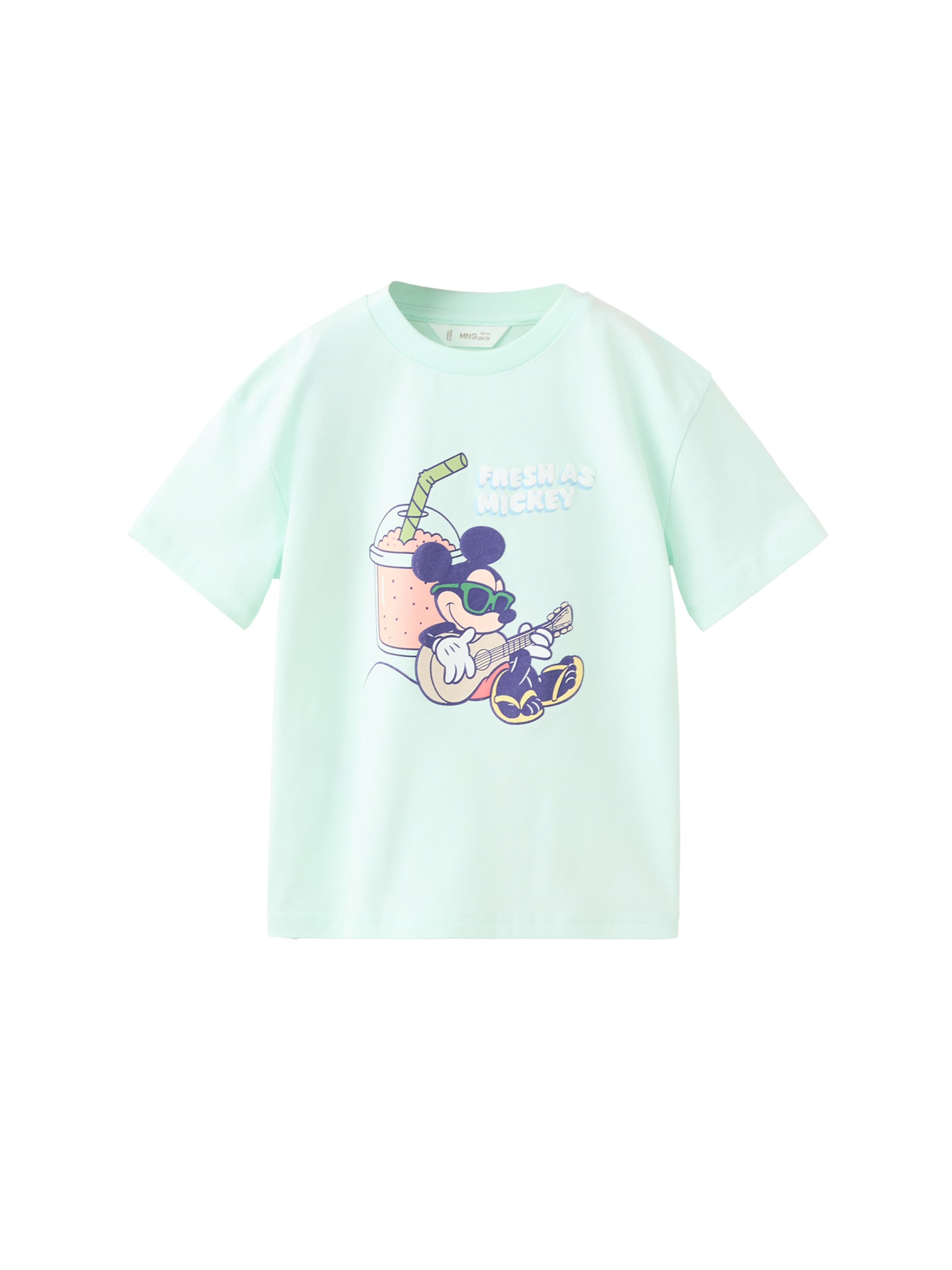 MANGO KIDS Tričko 'MIJUICE' – modrá: přední strana