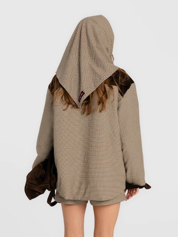 mandragora Schal 'Retto' in Braun