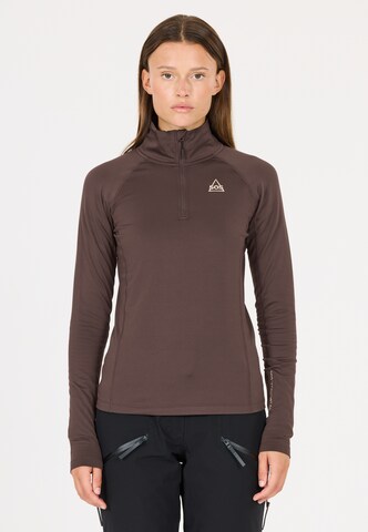 SOS Functioneel shirt 'Stratos' in Bruin: voorkant