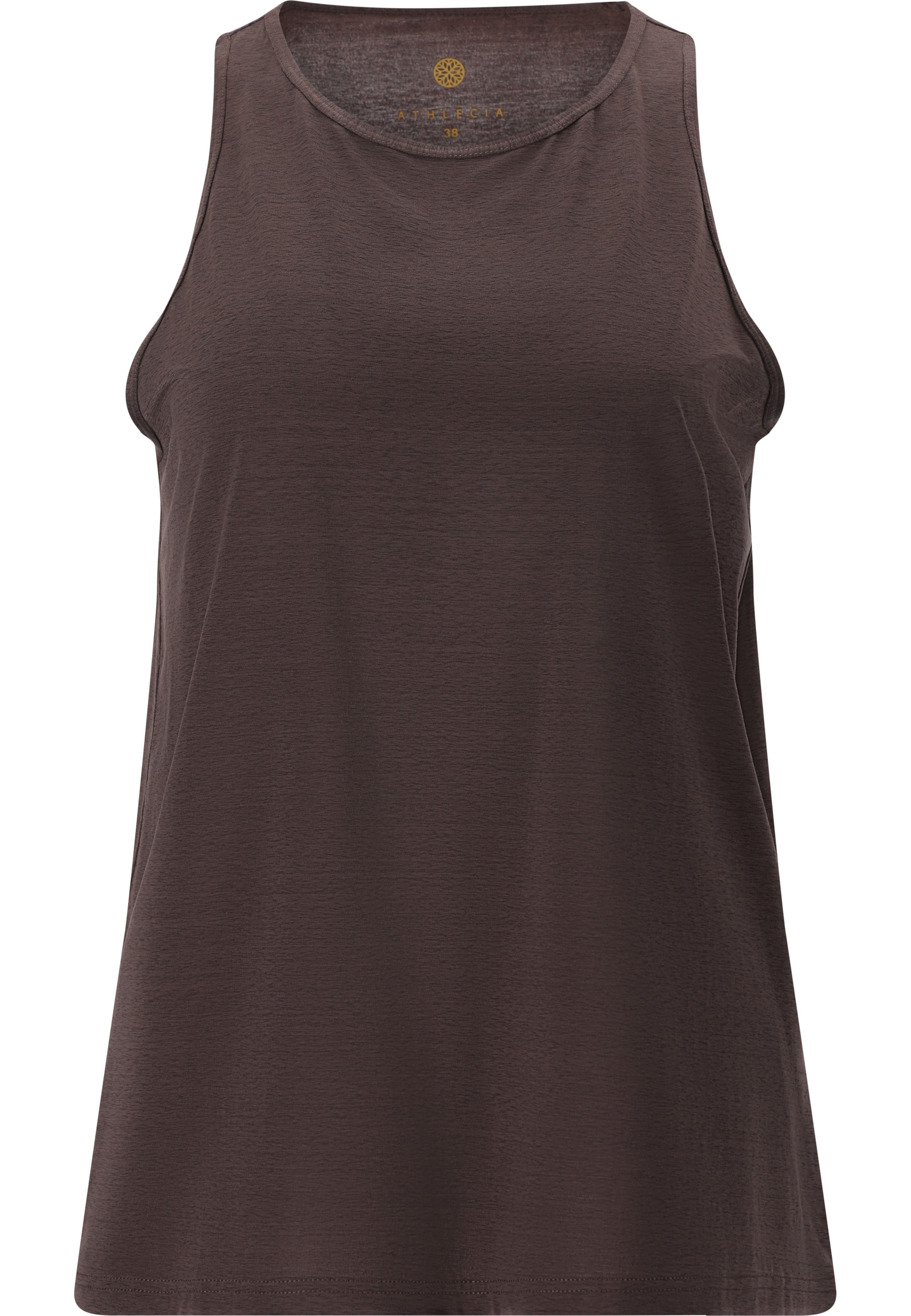 Athlecia Tanktop 'MOTA' in Braun: Vorderseite