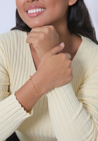 ELLI Armband 'Plättchen' in Gold
