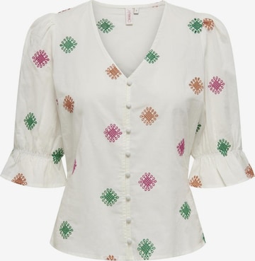 ONLY Blouse 'JASMIN' in Wit: voorkant