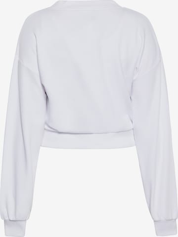 Sweat-shirt myMo ROCKS en blanc