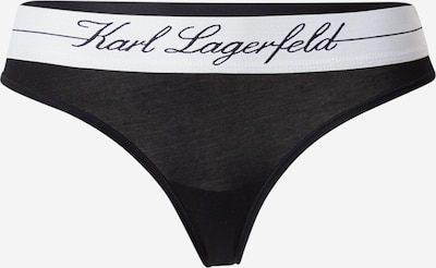 Karl Lagerfeld Stringit 'HOTEL' värissä kerma / musta, Tuotenäkymä