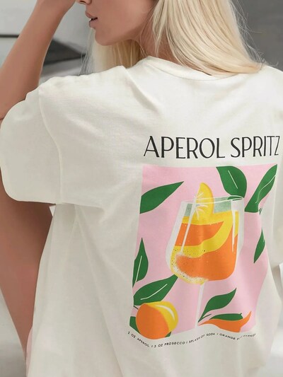 Hiccup Camisa em creme / laranja / cor-de-rosa / preto, Vista do artigo