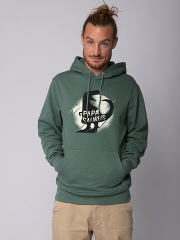 Watapparel Sweatshirt 'Papasaurus' in Green: front