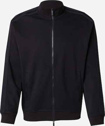 ARMANI EXCHANGE Суичъри с качулка в черно: отпред