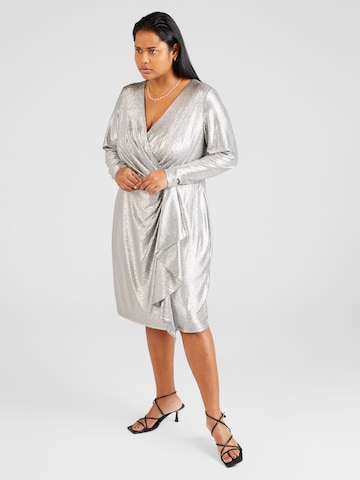 Robe de cocktail 'CINLAIT' Lauren Ralph Lauren Plus en gris