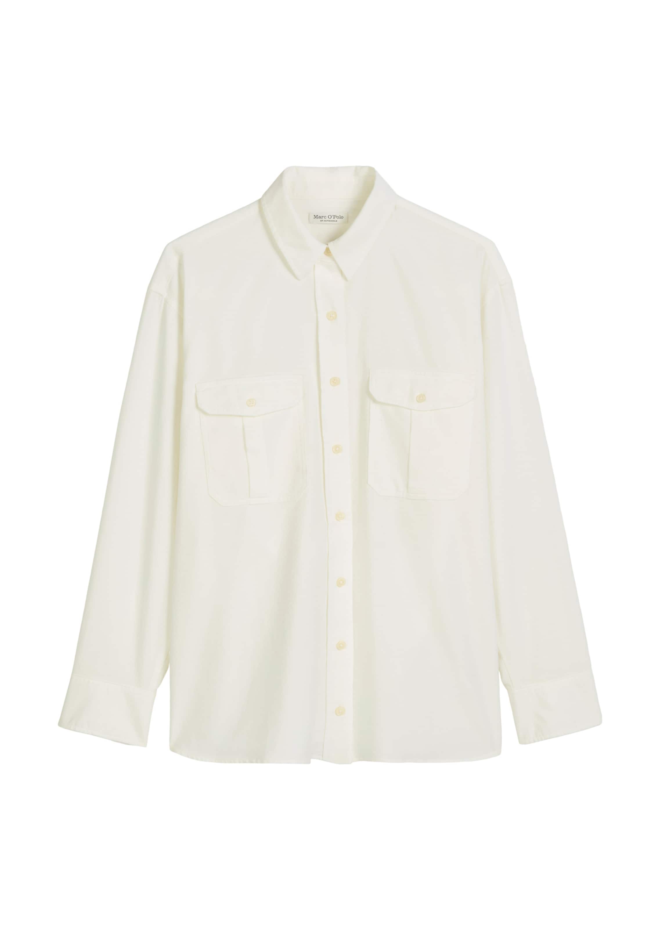 Marc O'Polo Blouse in Wit: voorkant