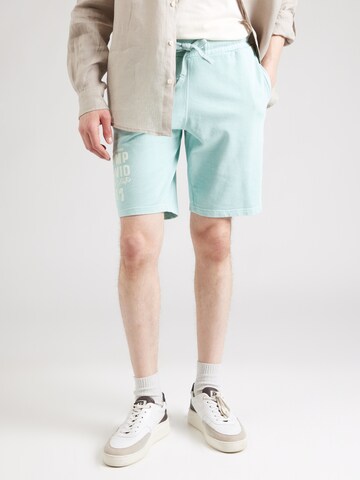 CAMP DAVID Regular Trousers in Green: front
