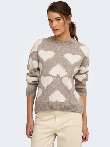 ONLY - Jersey 'ONLPOPPY' en beige