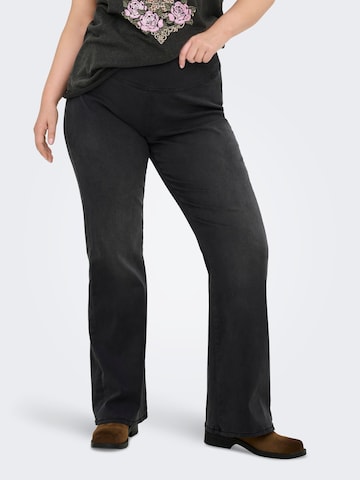 ONLY Carmakoma Flared Jeggings 'CARRoyal' in Black: front