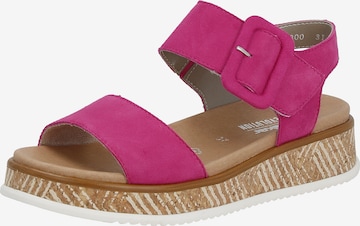 Rieker EVOLUTION Strap Sandals ' W0800 ' in Pink: front