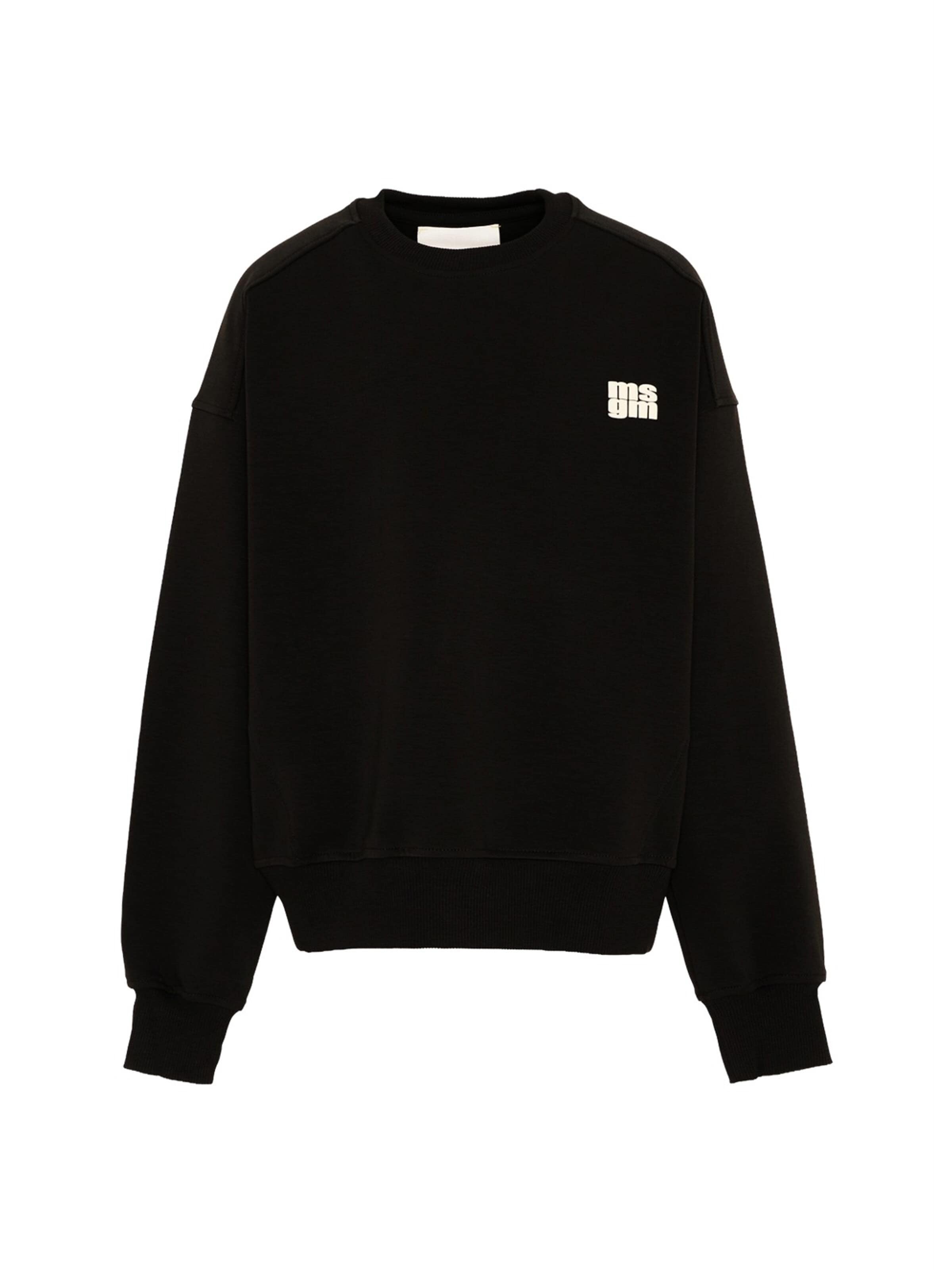MSGM - Sudadera en negro: frente