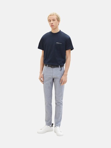 Regular Pantalon chino TOM TAILOR DENIM en bleu