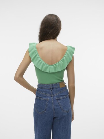 VERO MODA Knitted Top 'PROVENCE' in Green
