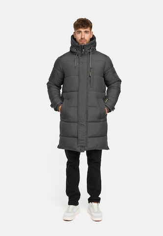 INDICODE JEANS Winterjas 'Studs' in Grijs