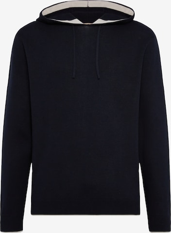 Sweat-shirt Boggi Milano en bleu : devant