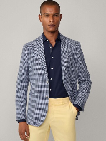 Hackett London Slim Fit Sakko in Blau: Vorderseite