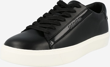 Sneaker low de la Calvin Klein pe negru: față