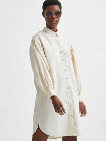 SELECTED FEMME Shirt dress 'Cecilie' in Beige