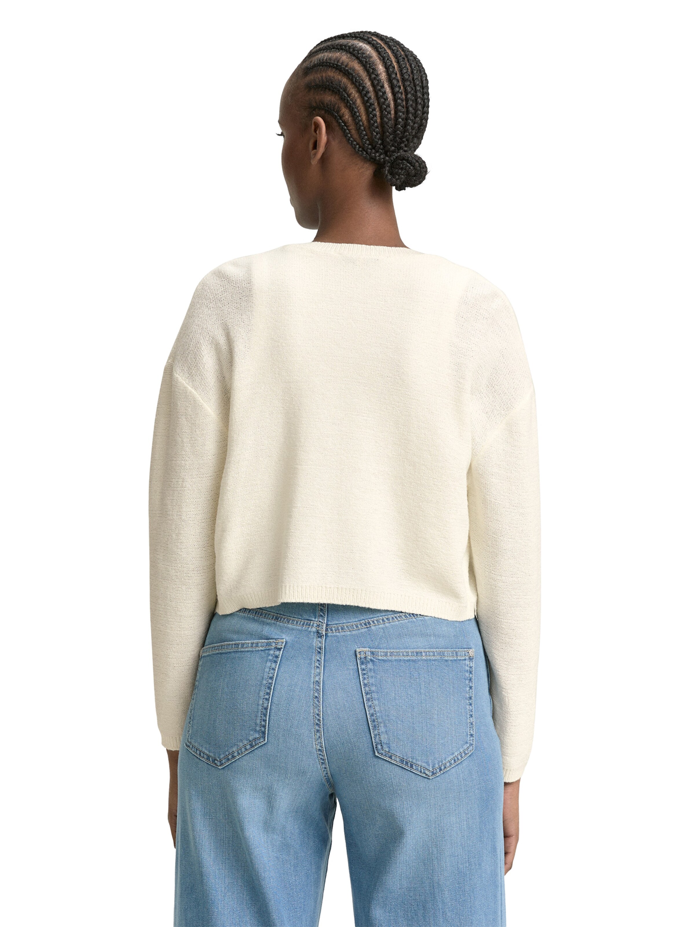 TOM TAILOR DENIM Kofta i vit