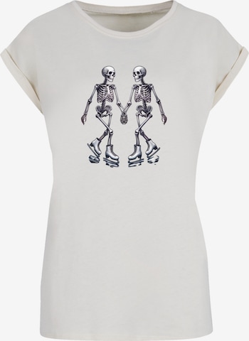 T-shirt F4NT4STIC en beige : devant