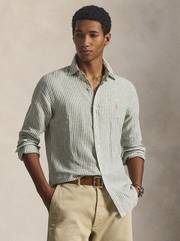 Comfort fit Camicia di Polo Ralph Lauren in verde: frontale