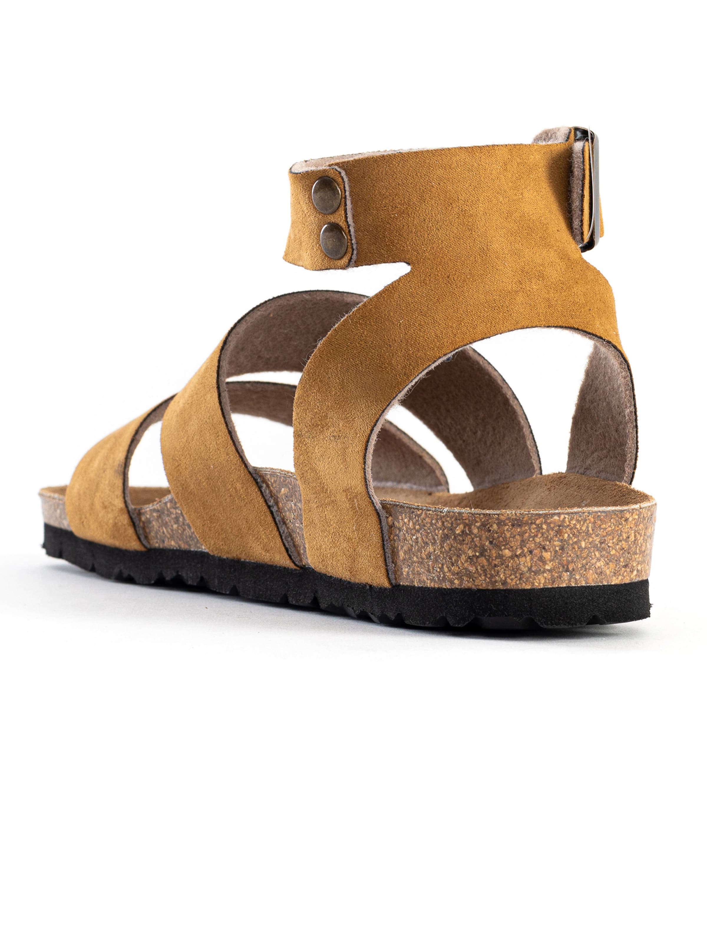 Sandale cu baretă 'Soria' de la Bayton pe galben