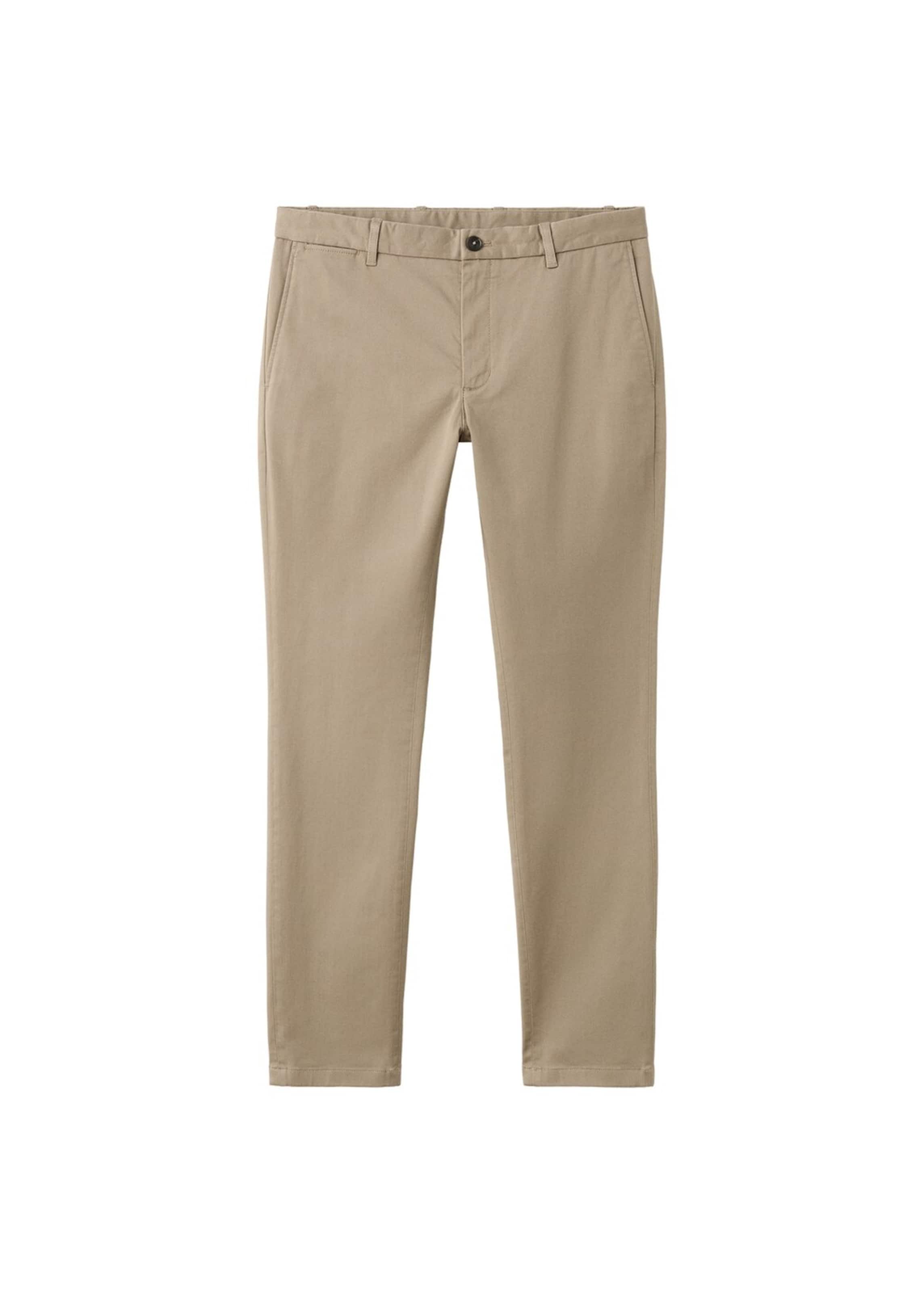MANGO MAN Chino Pants 'Barna' in Beige: front