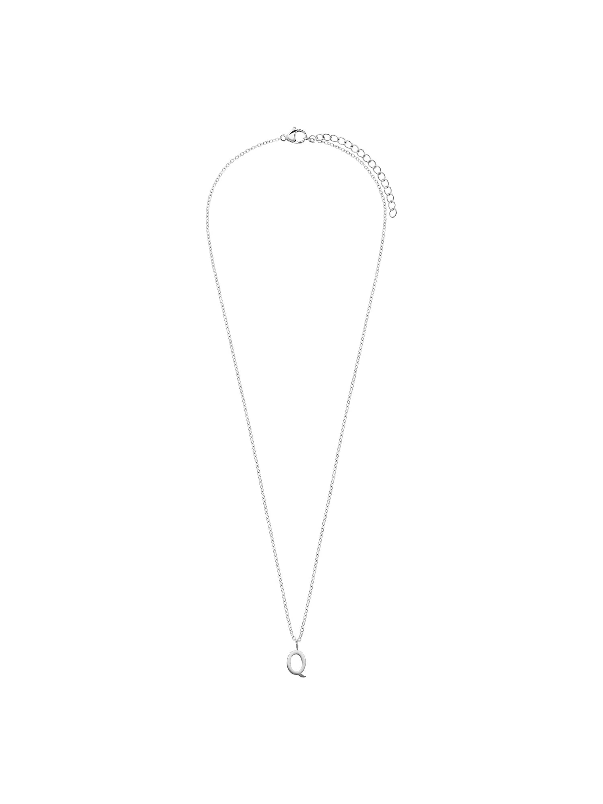 Lucardi Necklace 'Basic' in Silver: front