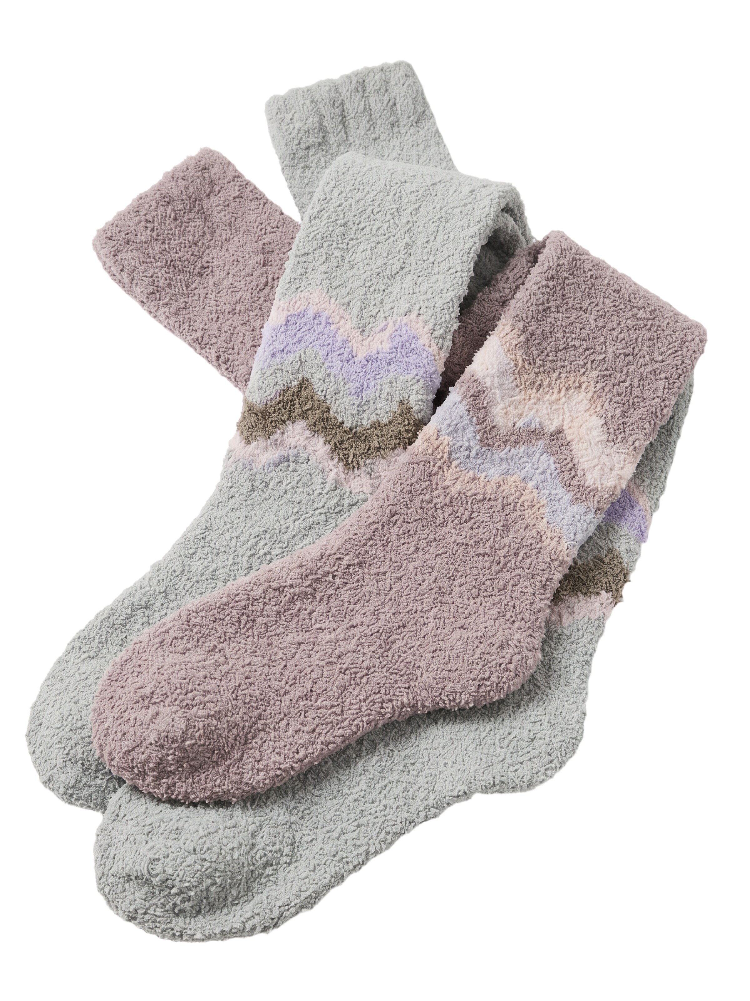 BONVERANO Over the Knee Socks in Brown