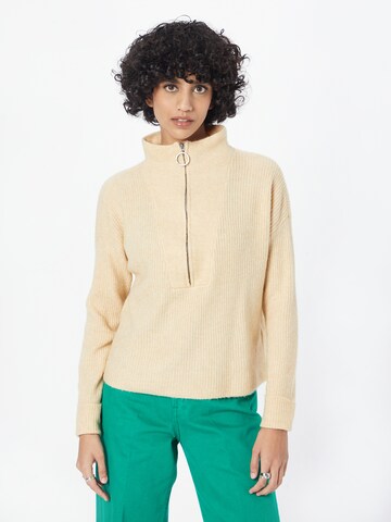 Pull-over 'New Alice' Noisy may en beige : devant