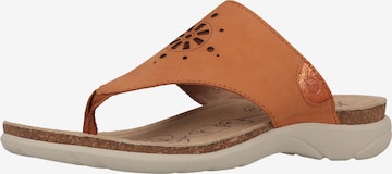 JOSEF SEIBEL T-Bar Sandals in Orange: front