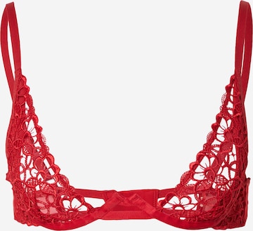 Scandale éco-lingerie - Triángulo Sujetador en rojo: frente