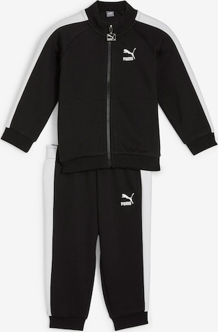 PUMA Sweat suit 'T7 ICONIC' in Black: front