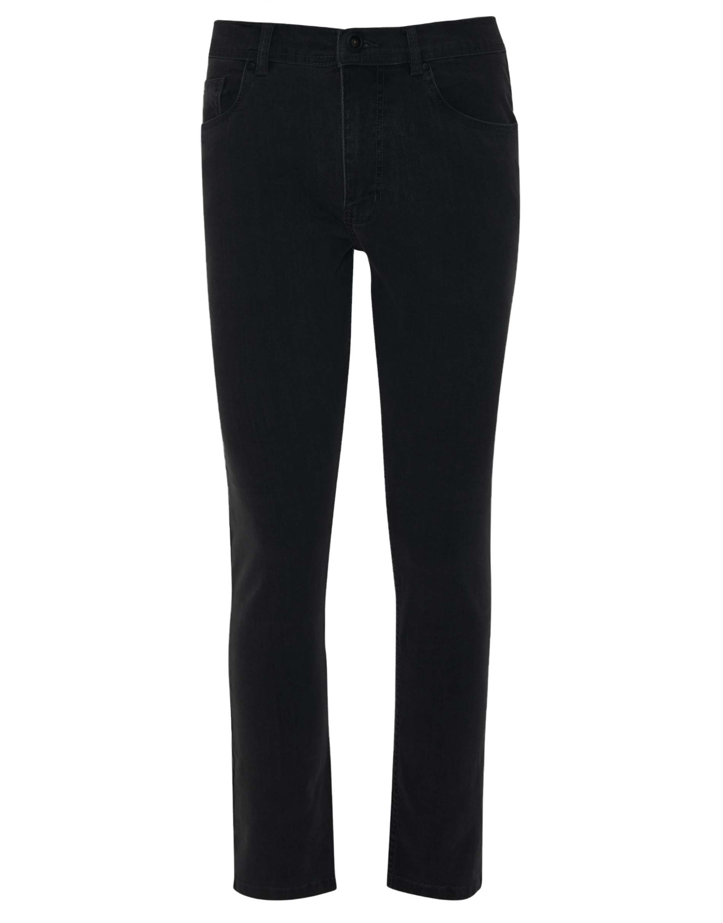 Threadbare Regular Trousers 'Super Skinny THBCrosby' in Black: front