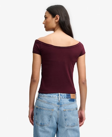 Superdry & Co Shirt 'Bardot' in Rood