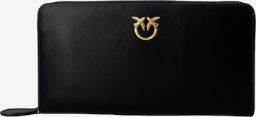 PINKO - Cartera 'RYDER ZIP AROUND VITELLO SETA 100250 A0F1' en negro: frente