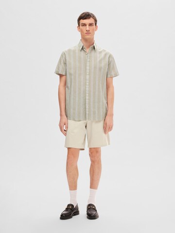 SELECTED HOMME Средняя посадка Рубашка в Серый