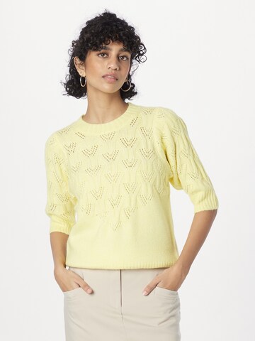 Pull-over 'Mala' Lollys Laundry en jaune : devant