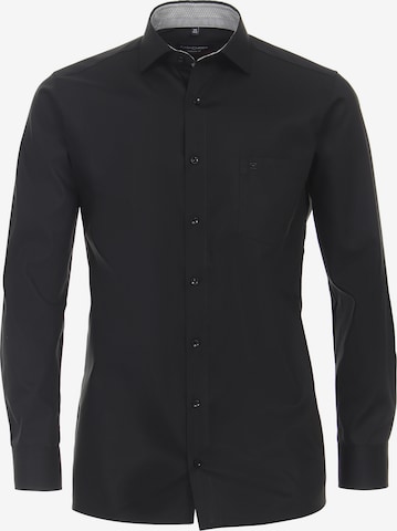 CASAMODA Slim Fit Hemd in Schwarz: predná strana