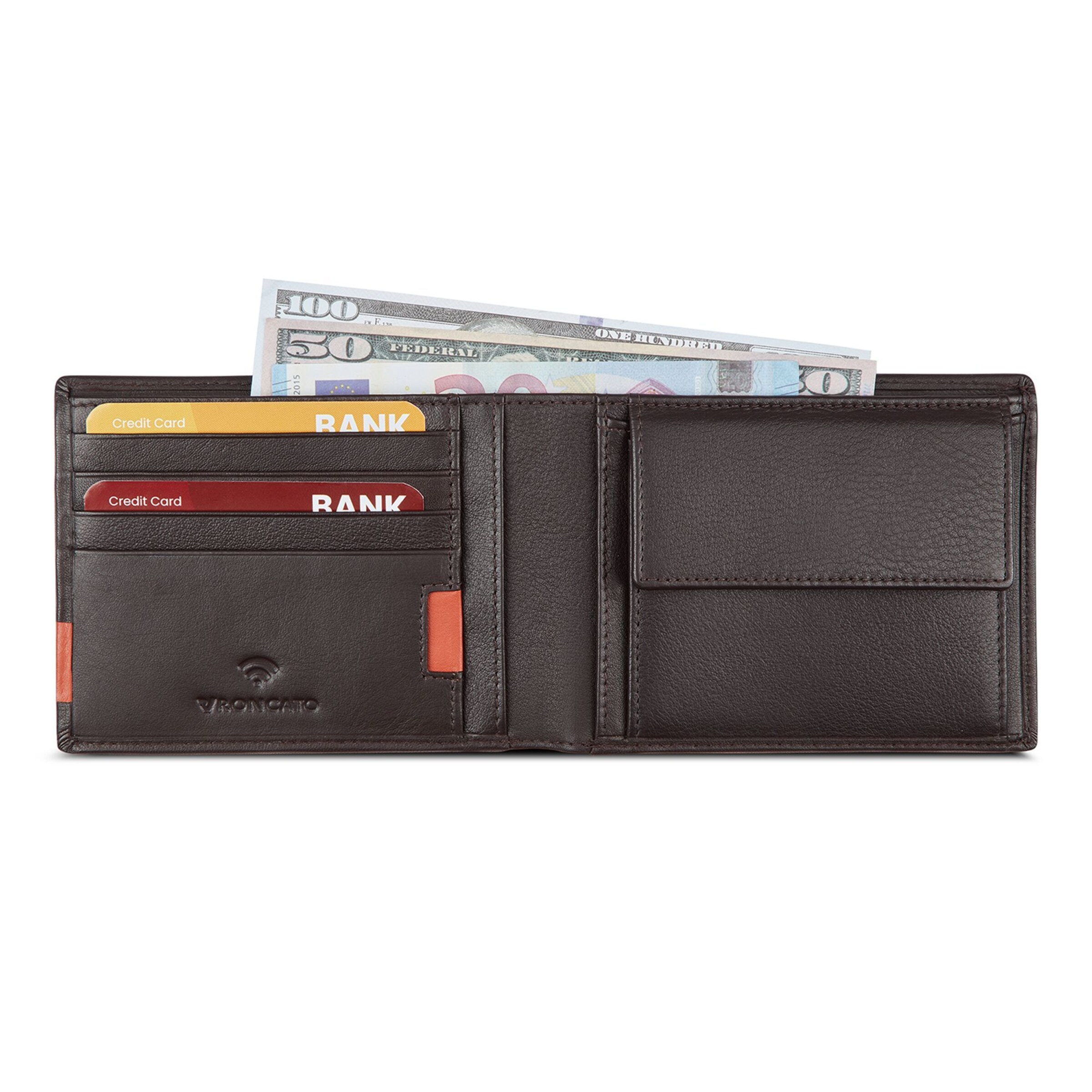 Roncato Wallet 'Monaco' in Brown